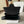 FLAP SHOULDER BAG 23 IN BLACK LAMBSKIN GOLD HARDWARE