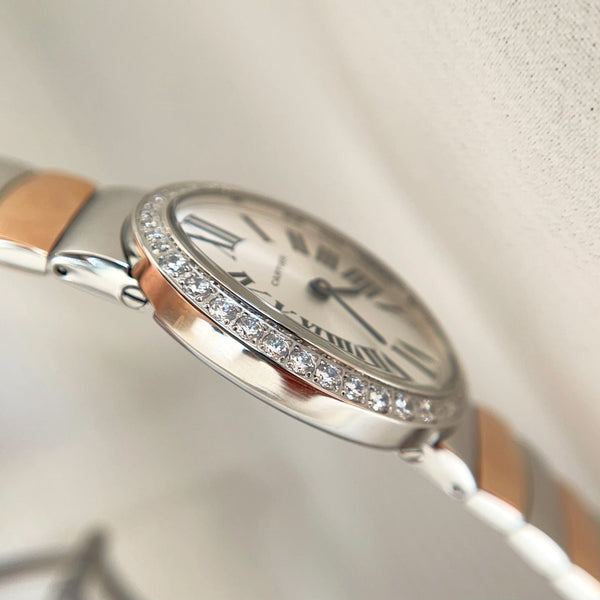 Baignoire 23mm Pink Gold Diamond Bezel
