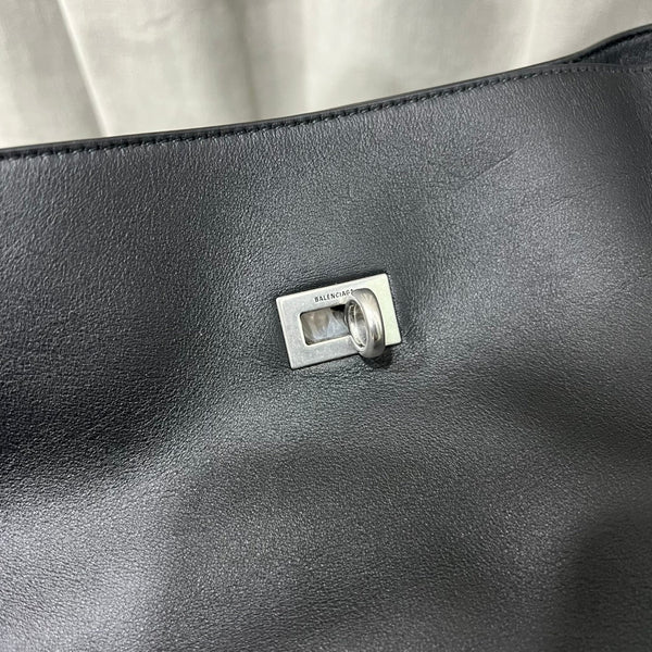 BG Bel Air Shoulder Bag Black Smooth Calfskin