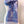 MONOGRAM FLOWERS SCARF 170 CM IN ELECTRIC BLUE CASHMERE 390976