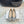Hangisi 20 Ballet Flat Silver Glitter Fabric Leather Jewel Buckle 912607