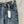 Celine Back Pocket Embroidery Cover Straight Jeans Blue Cotton 209716