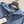 CD 25 Hooded Zipper Jacket Blue Cotton Polyester 215267