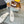 CC 25 Mule White Calfskin Large Double C Logo