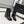 CC 25 Short Boots With Chain 55mm Black Cowhide Grosgrain 374029