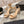 CC 25C 10CM Mid Heed Sandals Cream Fabric 213326