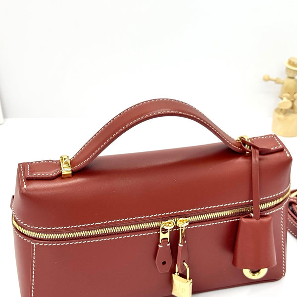 LP Extra Pouch L23 Burgundy Smooth Calfskin 282131