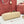 LP Extra Pouch L23 Apricot Ostrich Pattern Leather