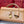 LP Extra Pouch L23 Gold Brown Ostrich Pattern Leather