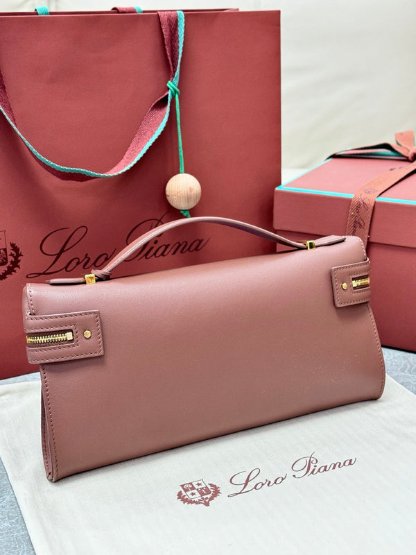 LP Extra Pouch L29 Muted Pink Cashmere Calfskin 282247