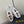 Alaila Ballet Flats With Studs On Fishnet In White 975751