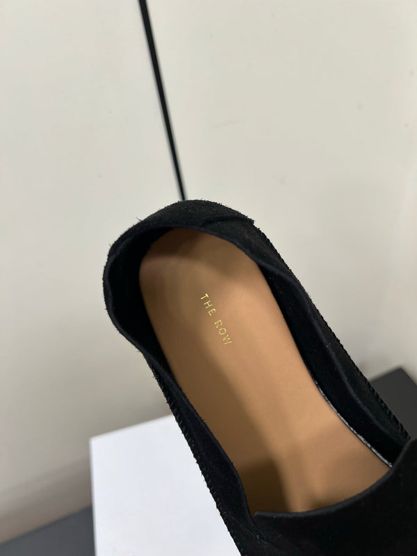 The Row Tyler Loafer Black Suede 340031