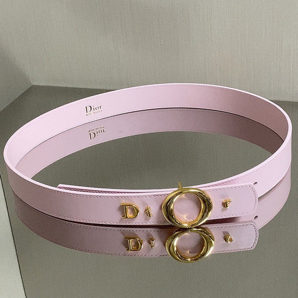 CD 2026 30 Montaigne Reversible Belt 30mm Pink Gold Calfskin