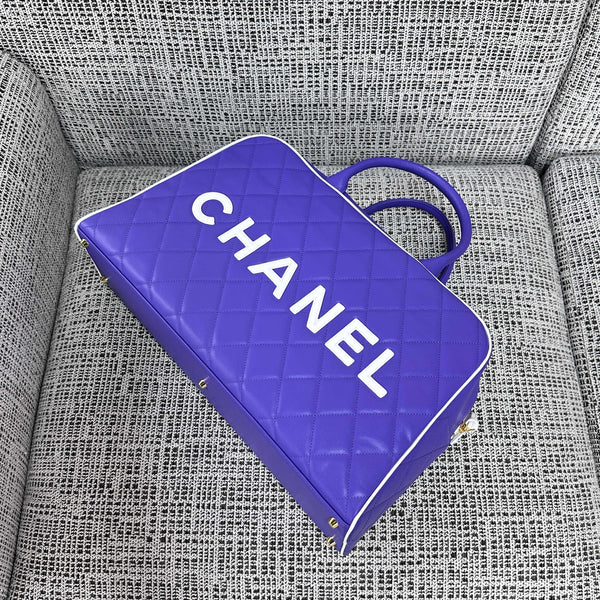CC 1995 Bowling Duffle Bag 46cm Purple Lambskin