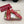 GG BALLET FLAT CRIMSON HORIZONTAL STRAPS LAMBSKIN