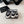 CC Low Sneaker 35mm Black Textile Fabric And Lambskin