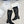 CD Naughtily-D Heeled High Boots Black Transparent Mesh Roses Embroidery And Suede