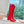 Miu Boots With Buckle Red Nappa Leather 506636