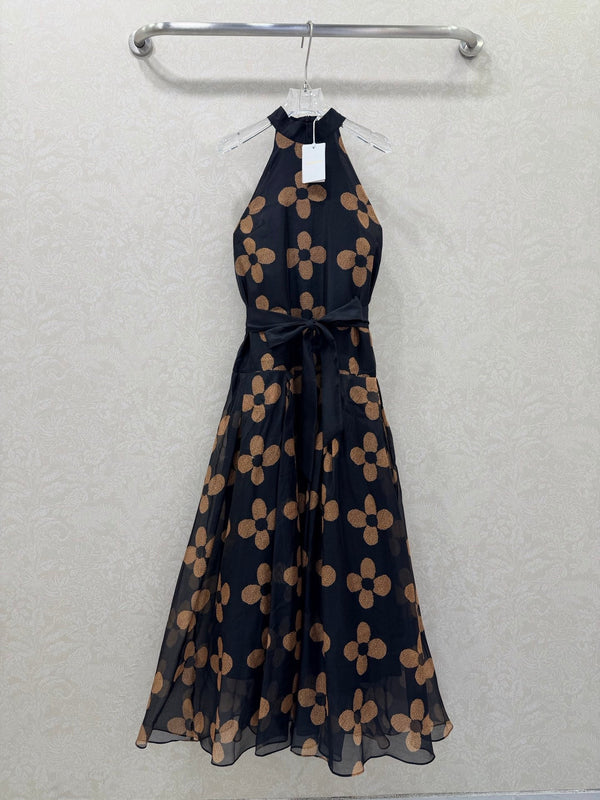 Zimmermann French Couture Floral Gown Black Cotton 347347