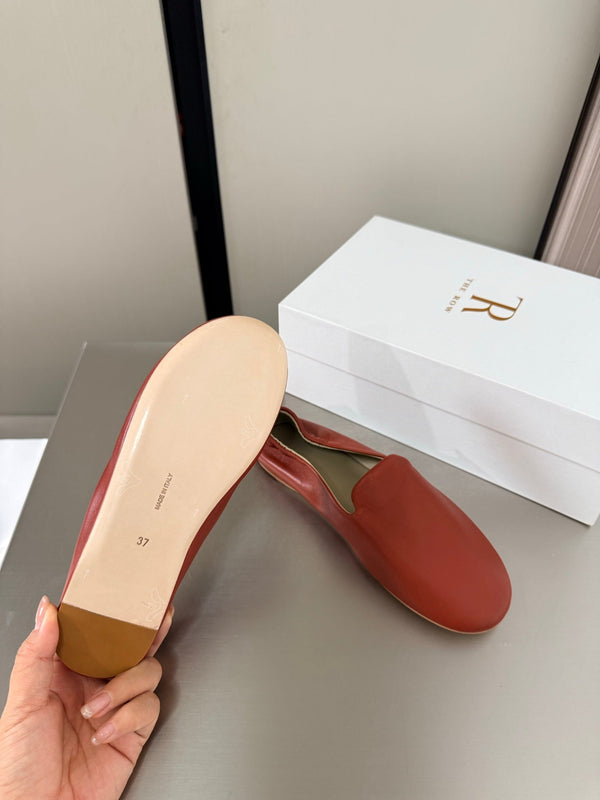 TR Casa Ballet Flat Red Sheepskin 872475