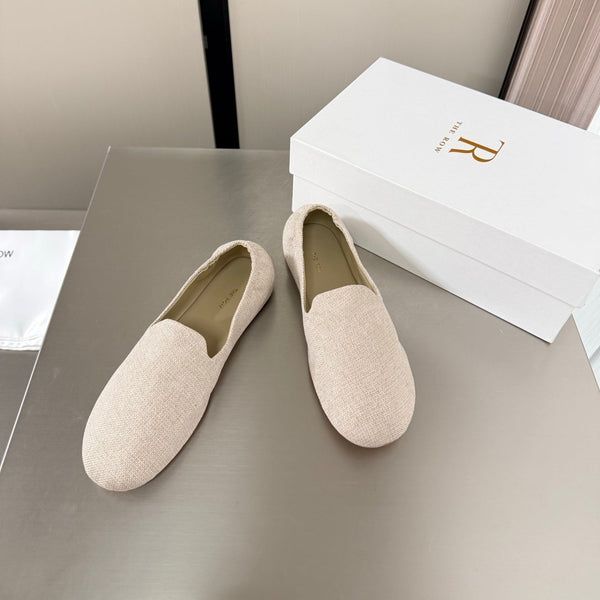 TR Casa Ballet Flat Cream Canvas 872476