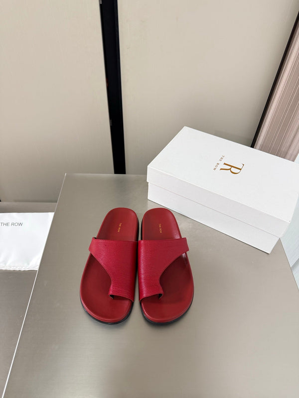 TR Slip-on Sandals Red Cowhide 872481