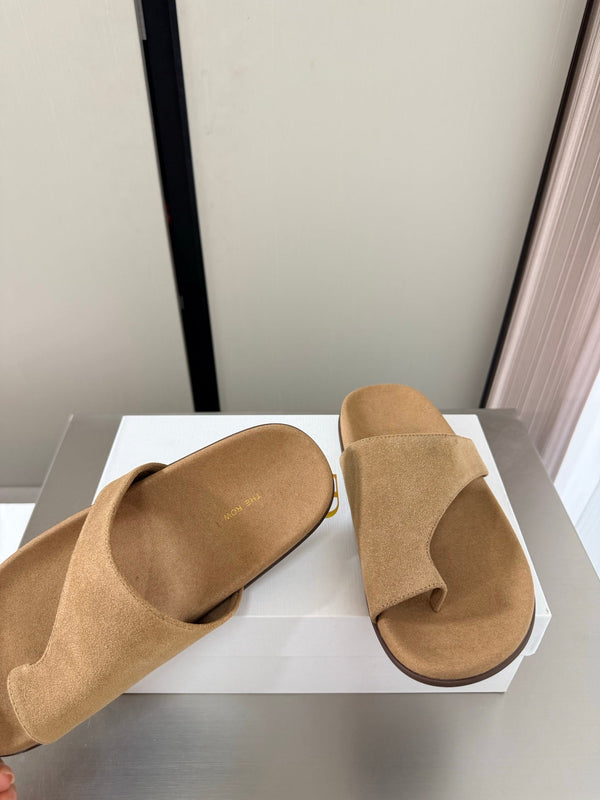 TR Slip-on Sandals Beige Suede 872483