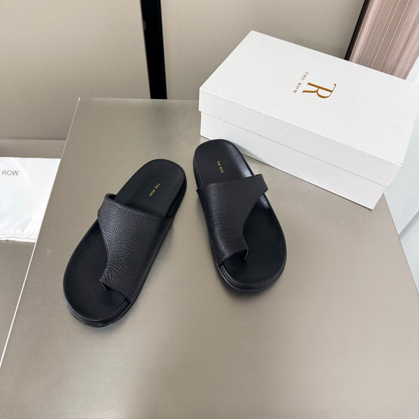 TR Slip-on Sandals Black Cowhide 872484