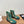 Celine 25 Boot Green Suede Leather 552393