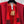 WOOL CAPE 140 CM CHERRY RED AND BLACK 394534