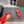 Alaia 2025 Criss Cross With Stud Ballet Flats Red Suede 293214