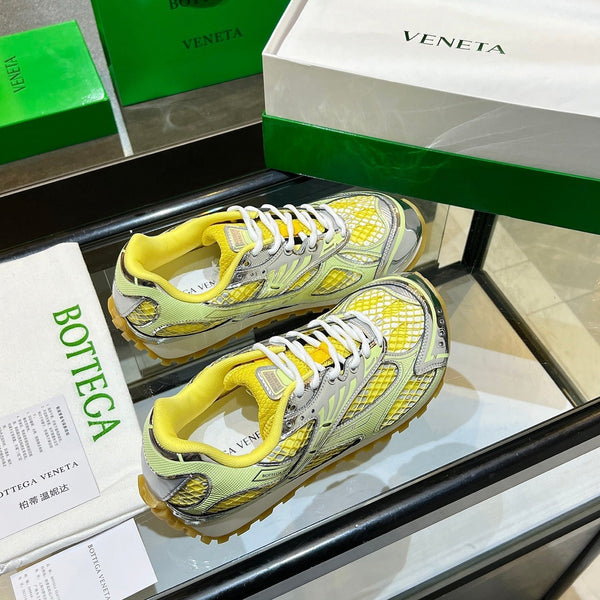 BV 26s Orbit Flash Sneaker Sliver Yellow Mesh Leather 735918
