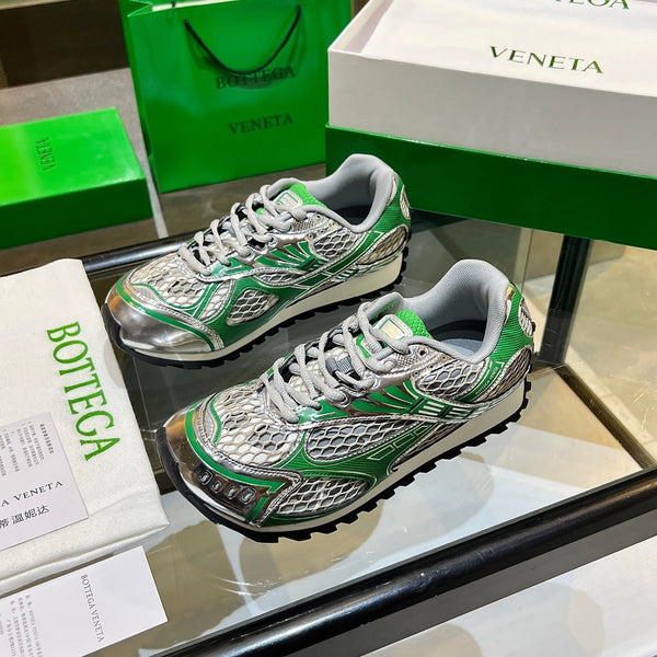BV 26s Orbit Flash Sneaker Sliver Green Mesh Leather 735924