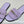 HM 26s Giulia Sandal In Purple Suede Calfskin Silver Hardware