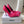 KNIFE CHEMISE HIGH PUMPS IN BRIGHT PINK COTTON AND CALFSKIN
