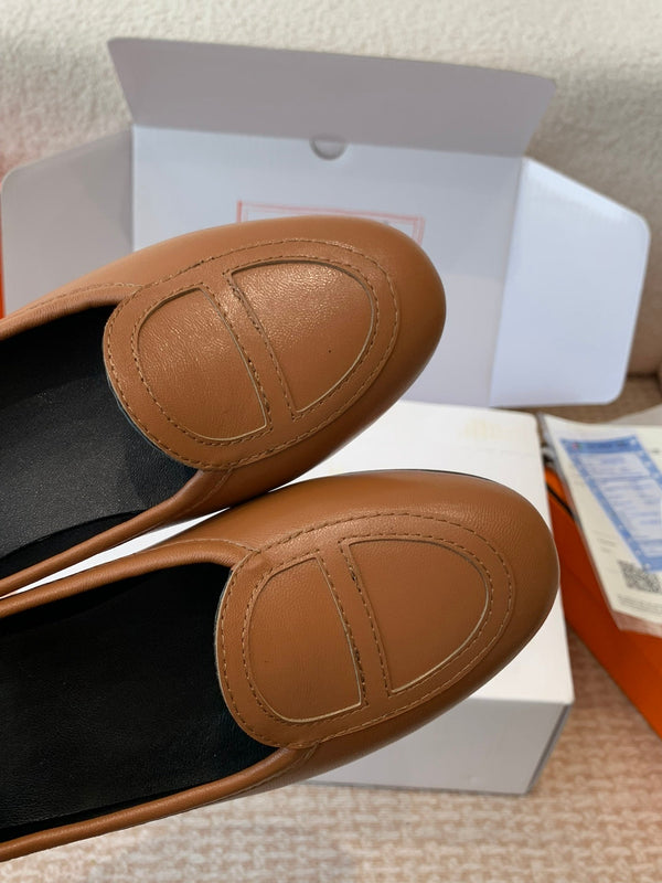 HM Julia Loafer In Brown Lambskin 997931