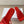 Loewe 25 Petal Anagram Slides Red Cowhide