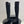 CC 25 Bowknot Stretch Boots Black Velvet Sheepskin 516421