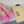 GG WOMEN'S HORSEBIT SLINGBACK IN FUSCIA PINK CALFSKIN WITH RHINSTONES
