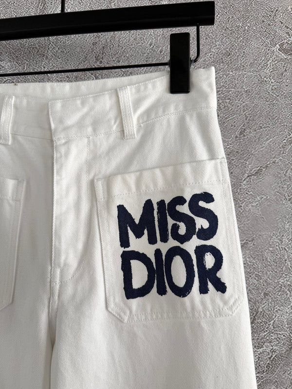 CD MISS DIOR Jeans White Cotton
