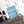 CC 26C Flap Bag 20 Light Blue Velvet