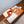 HM Oasis Sandals 4.5cm Orange Embossed Calfskin 707110