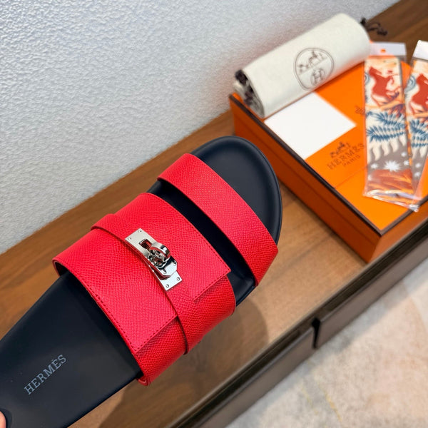 HM Jackson Sandals Red Espom Leather 707177