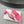 SQUARE-TOE MEDIUM HEEL MULES IN PINK CALFSKIN LOGO EMBOSSED