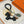 HM Rodeo Robeo Coeur PM Charm Black White mix Brown Lambskin