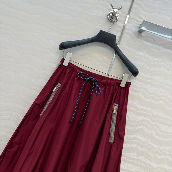 Miu 26s Skirt Red Polyamide 346209