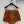 Miu SS26 Striped Nappa Leather Shorts Brandy Lambskin 351107