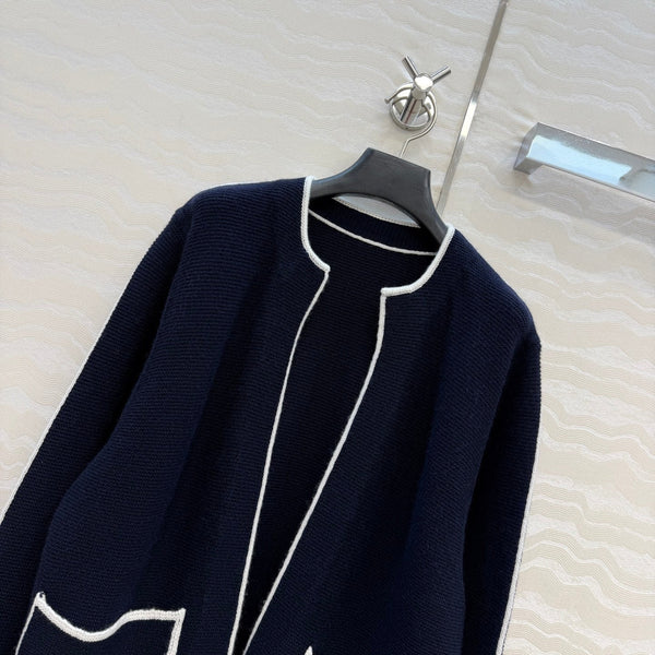 CC 2026 Sweaters Navy Blue Wool 413040
