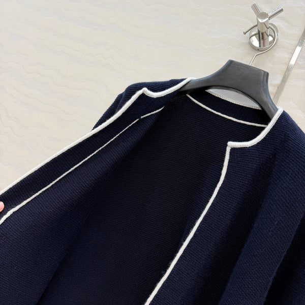 CC 2026 Sweaters Navy Blue Wool 413040