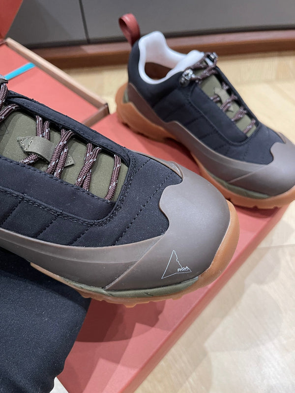 LP Katharina Sneaker Coffee Olive Green Black Technical Fabric 521684